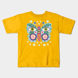 Peace Butterfly Kids T-Shirt